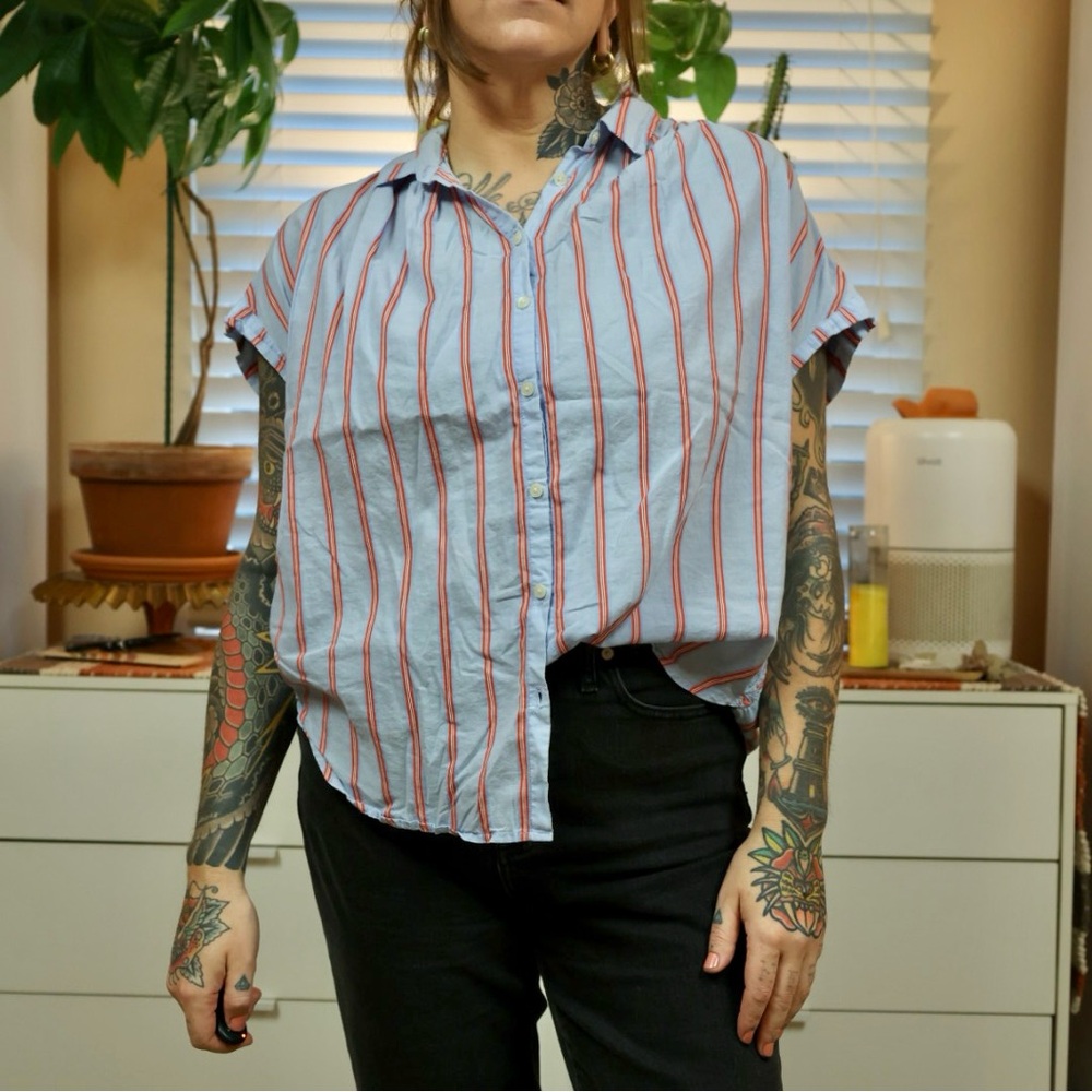MADEWELL Oversized Boxy Button Up
